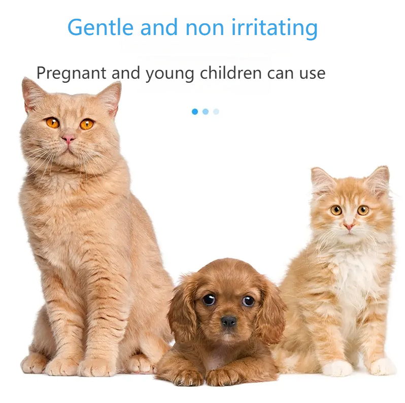 GUAZHOUMU Pet cat ear cleaning liquid ear cleaning remove mites itching descaling cat and dog ear cleaning liquid care gentle ear