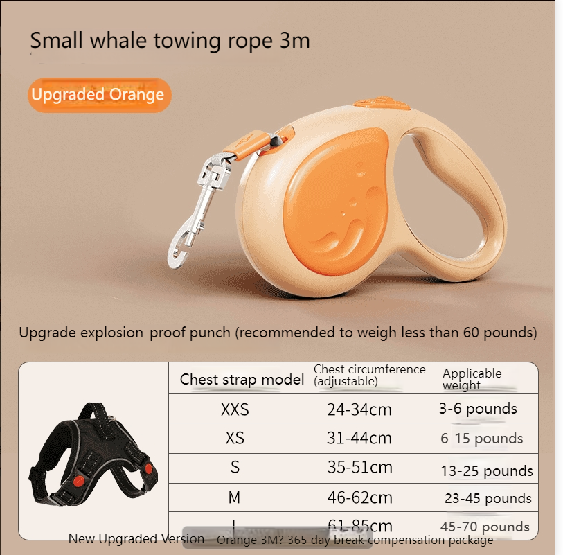 automatic retractable traction rope small and medium-sized dogs-Make In China large dogs out walking dog rope dog chain