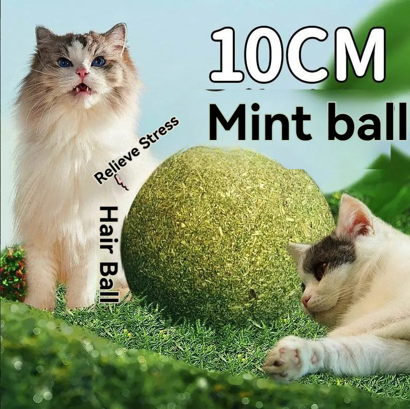 GUAZHOUMU [Pet Equipment] Mint Ball Cat Toy Cat Super Large Self-entertainment Artifact Cat Kitten Cat Toy Stick-Make In China