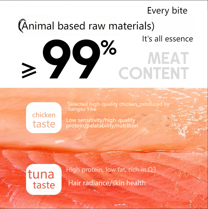 TINGCHONG Main food cat strips full price hydration meat sauce cat wet food cat snacks cat snacks kitten nutrition absorption