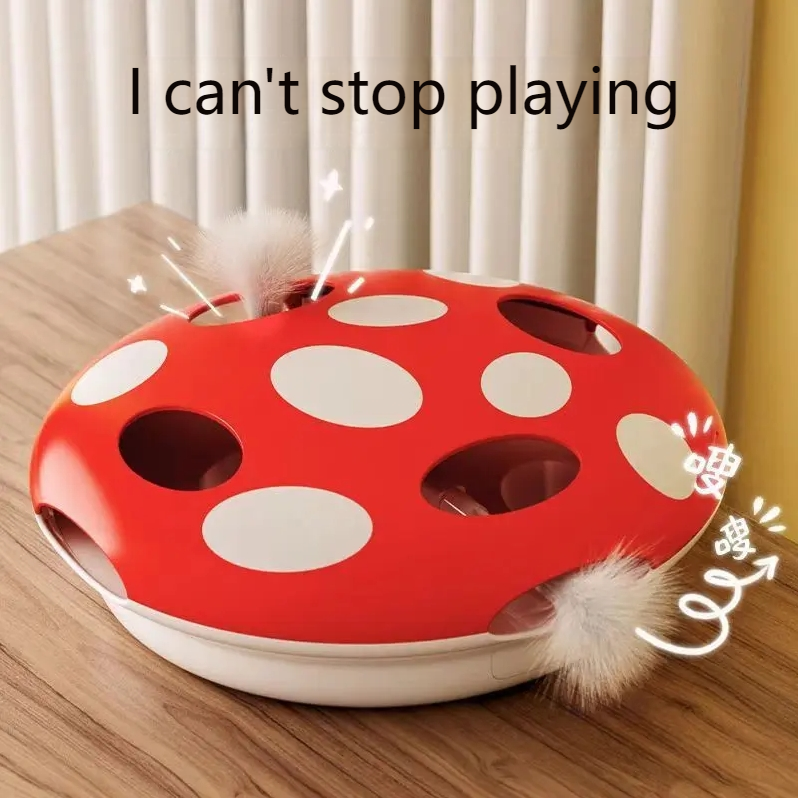 PAKEWAY Mushroom cat toy cat toy kitty toy smart cat cat toy self-entertainment toy-Make In China