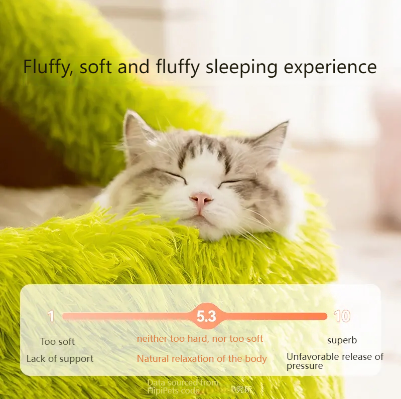 Shenjingmao Cat warm thick autumn and winter Teddy Bichon plush little monster cat bed Bichon Teddy pet bed