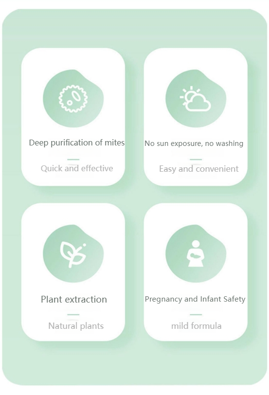 JiaXiaoJing Yunnan herbal mite removal spray, no-wash green pepper mite removal artifact, bed household mite removal and mite killing spray D-Make In China