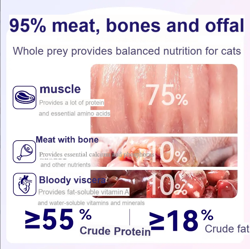 MYFOODIE Full price fresh meat staple food canned cat food 100g*60% kitten wet food easy to replenish water