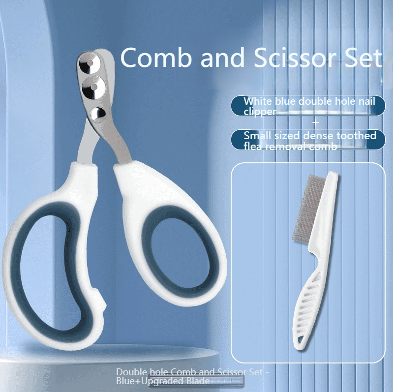 Cat nail scissors round hole porous scissors blood-proof nail clippers kittens, dogs and rabbits novice cats small blind scissors