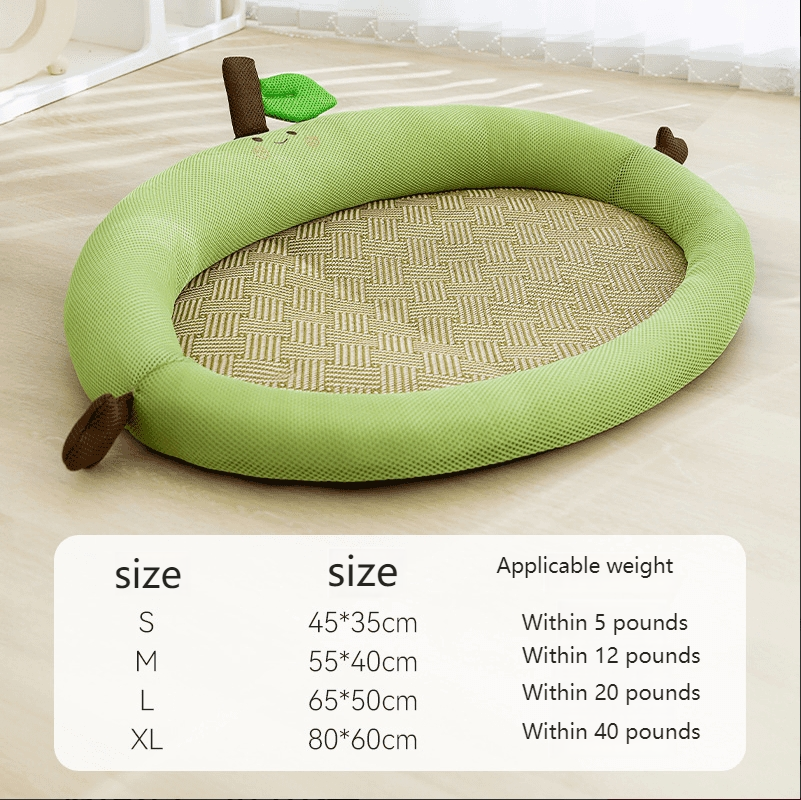hipidog Pet summer cute fruit backrest nest for small and medium-sized dogs spring and summer mat cool mat breathable nest 4774