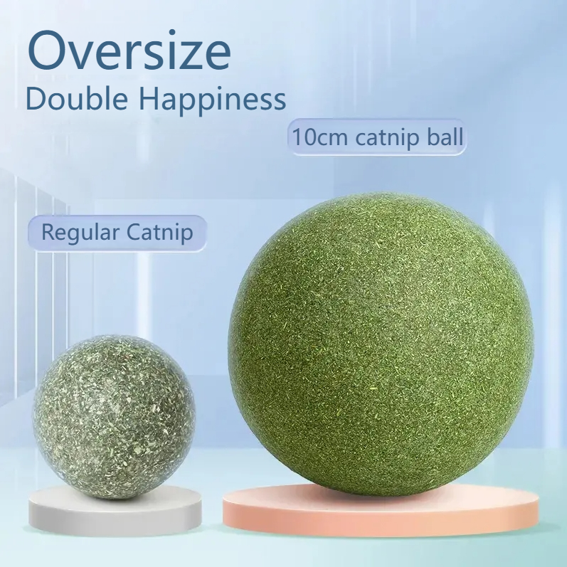 GUAZHOUMU [Pet Equipment] Mint Ball Cat Toy Cat Super Large Self-entertainment Artifact Cat Kitten Cat Toy Stick-Make In China