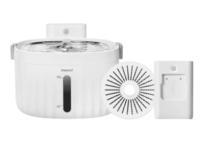 MEOOF Unplugged cat water dispenser wireless automatic circulation filter pet dog silent water feeder-Make In China