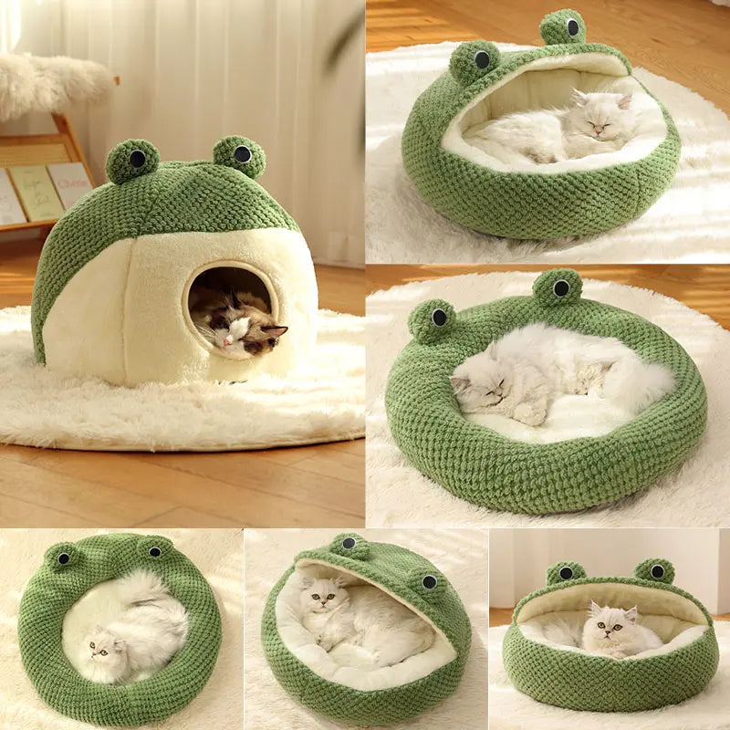 kimpets Cat bed four seasons universal cat and dog bed small dog teddy dog mat cute cat sleeping frog bed-Make In China