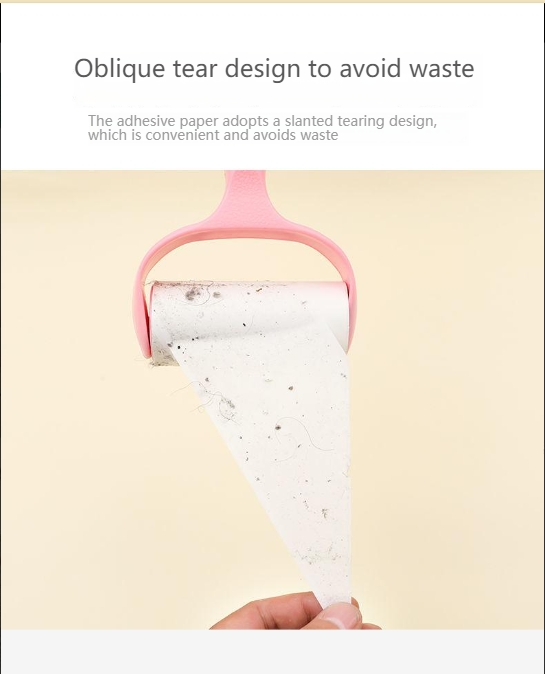 Roller type sticky paper roller brush hair suction tube roller shovel shit officer roller felt replacement paper strong hair sticking device