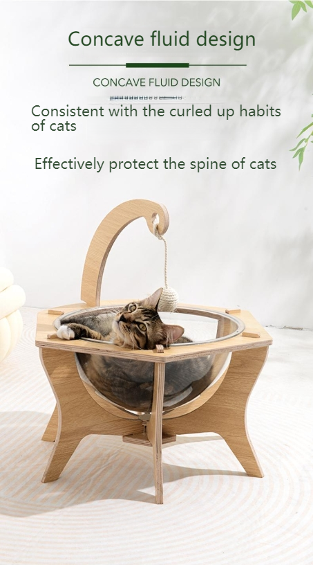 Pet cubic Free-probiotic deodorant spray [Pet equipment] Itcube cat space capsule cat bed building blocks for all seasons, assembled and stable, natural sisal balls