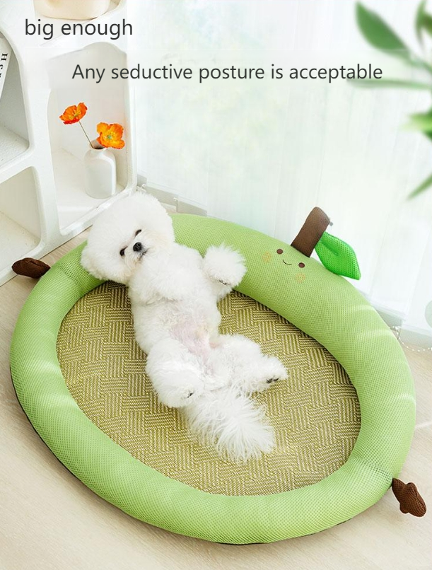 hipidog Pet summer cute fruit backrest nest for small and medium-sized dogs spring and summer mat cool mat breathable nest 4774