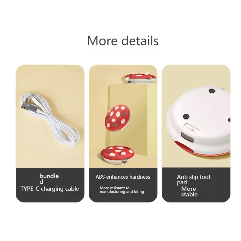 PAKEWAY Mushroom cat toy cat toy kitty toy smart cat cat toy self-entertainment toy-Make In China