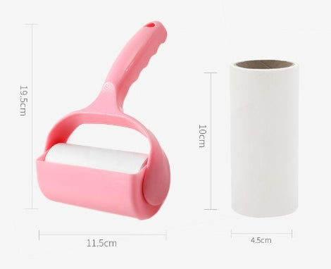 Roller type sticky paper roller brush hair suction tube roller shovel shit officer roller felt replacement paper strong hair sticking device
